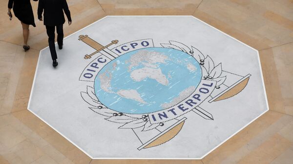 El logo de Interpol (archivo) - Sputnik Mundo