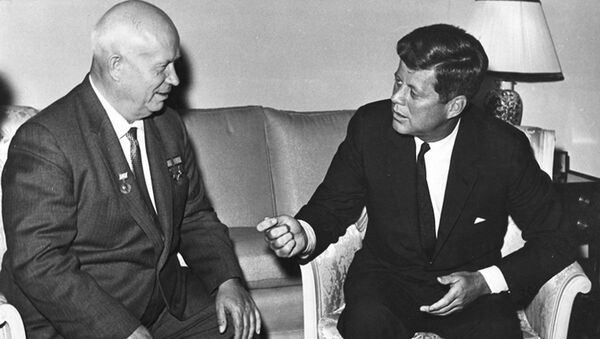 Встреча Джона Ф. Кеннеди с Никитой Сергеевичем Хрущевым в Вене, 4 июня 1961 года - Sputnik Mundo