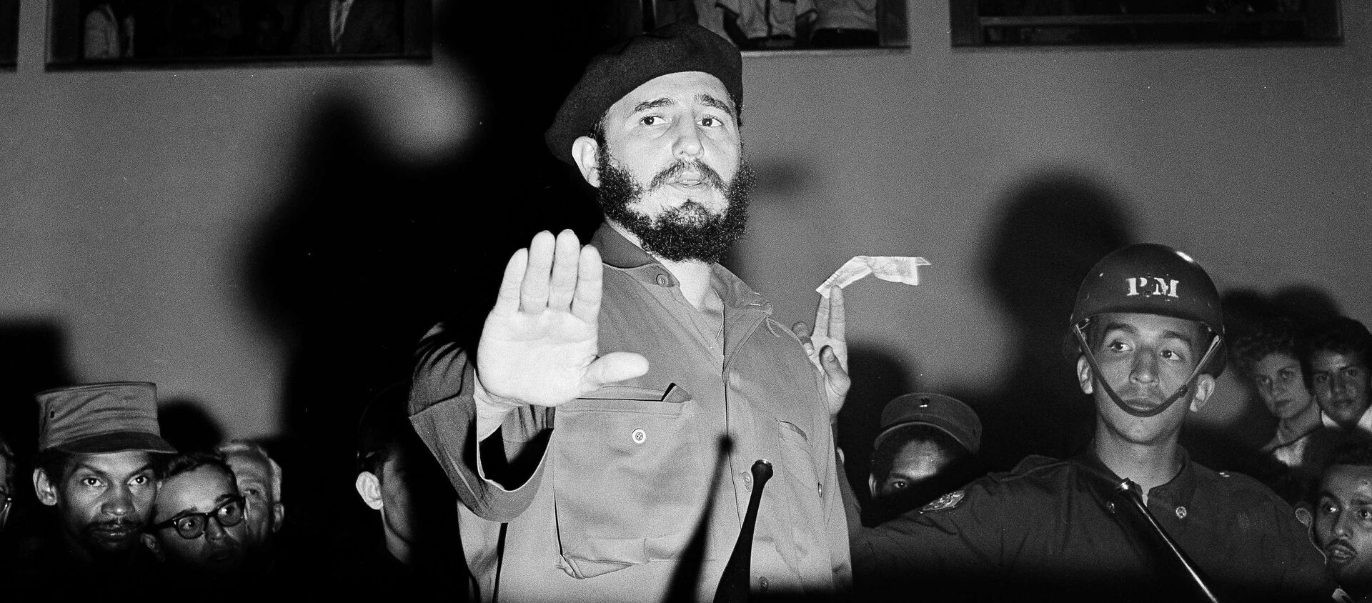 Fidel Castro en su primer viaje a Venezuela tras el triunfo de la Revolución en enero de 1959 - Sputnik Mundo, 1920, 25.11.2019