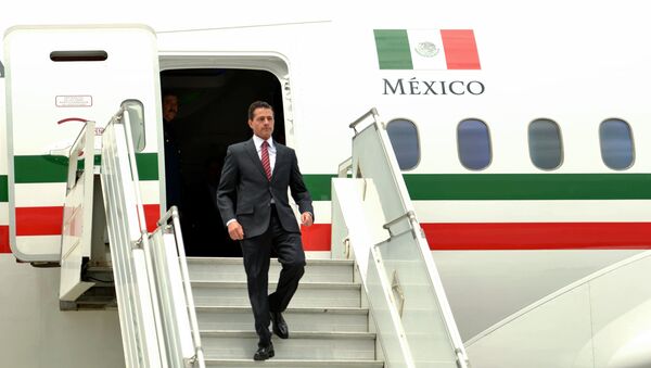 El expresidente de México, Enrique Peña Nieto, llega a Argentina - Sputnik Mundo