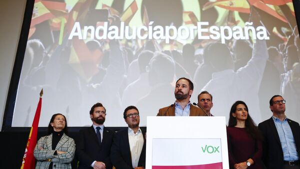 Santiago Abascal, el líder del partido Vox - Sputnik Mundo