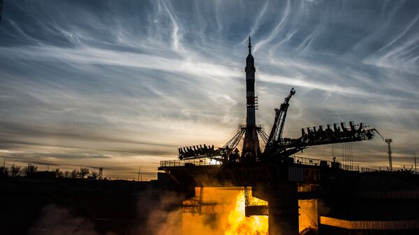 El lanzamiento del cohete portador Soyuz desde el cosmódromo Baikonur (Archivo) - Sputnik Mundo