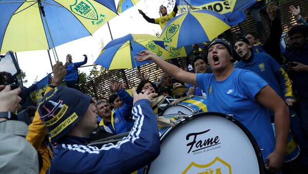 Los hinchas de Boca Juniors en Madrid - Sputnik Mundo