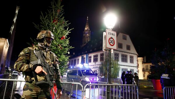 Lugar del tiroteo en Estrasburgo, Francia - Sputnik Mundo