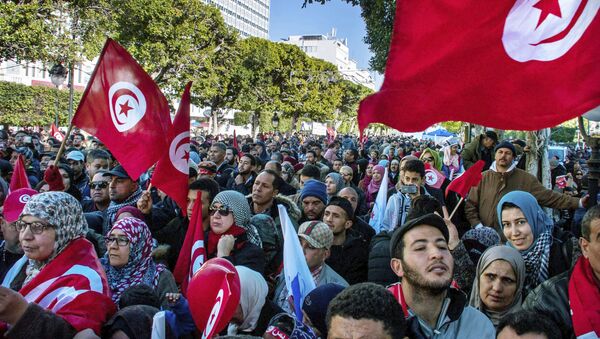 Protestas en Túnez (archivo) - Sputnik Mundo