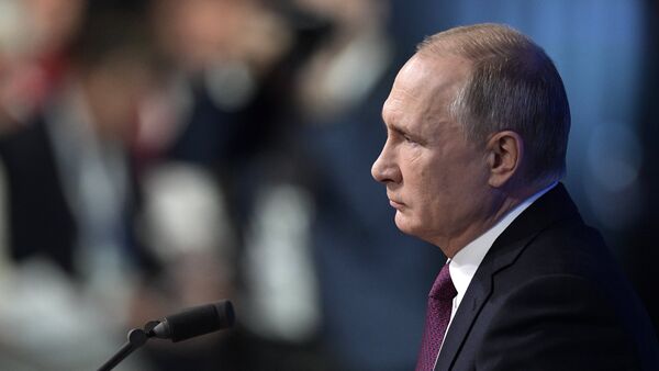 La rueda de prensa de Vladímir Putin - Sputnik Mundo