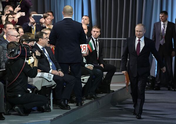 ¡Y van 14! Así fue la gran conferencia de prensa de Vladímir Putin - Sputnik Mundo