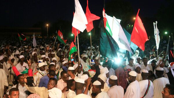 La manifestación en Sudán - Sputnik Mundo