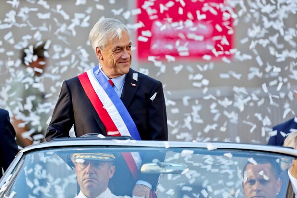 El 11 de marzo, el líder del Partido de Renovación Nacional, Sebastián Piñera asumió la presidencia de Chile, en reemplazo de Michelle Bachelet, quien gobernó el país desde 2014. - Sputnik Mundo