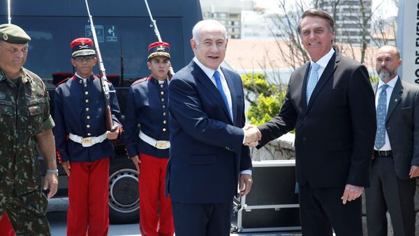 El primer ministro de Israel, Benjamín Netanyahu, y el presidente electo de Brasil, Jair Bolsonaro - Sputnik Mundo