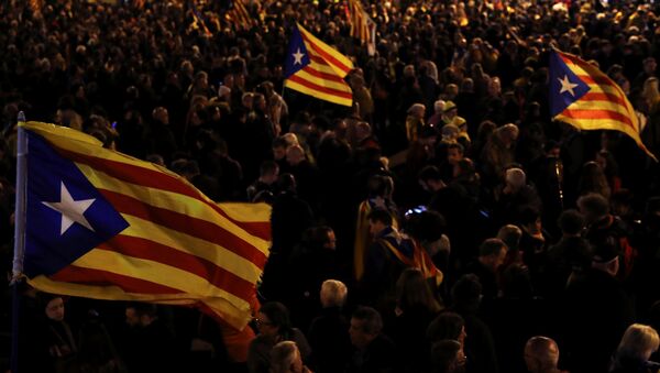 Manifestación en Cataluña (Archivo) - Sputnik Mundo