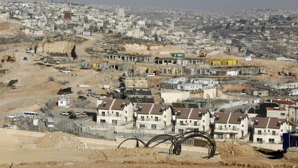 Un nuevo proyecto de viviendas en la parte septentrional del asentamiento israelí de Efrat, cerca de la ciudad palestina de Belén - Sputnik Mundo
