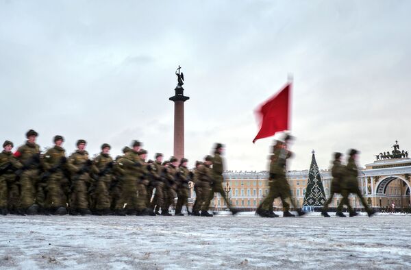 Ensayo del desfile en honor al 75 aniversario de la ruptura del sitio de Leningrado - Sputnik Mundo