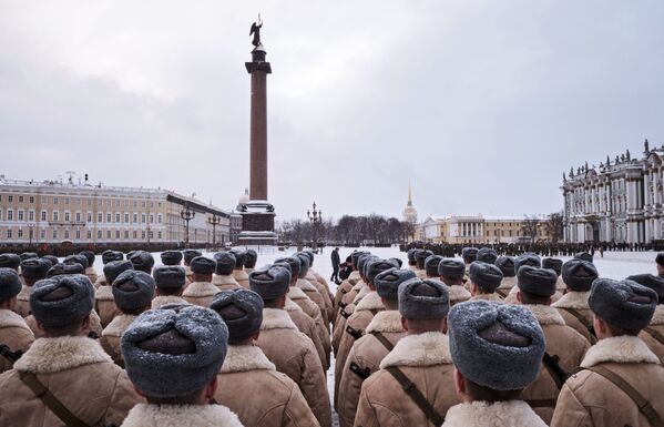 Ensayo del desfile en honor al 75 aniversario de la ruptura del sitio de Leningrado - Sputnik Mundo