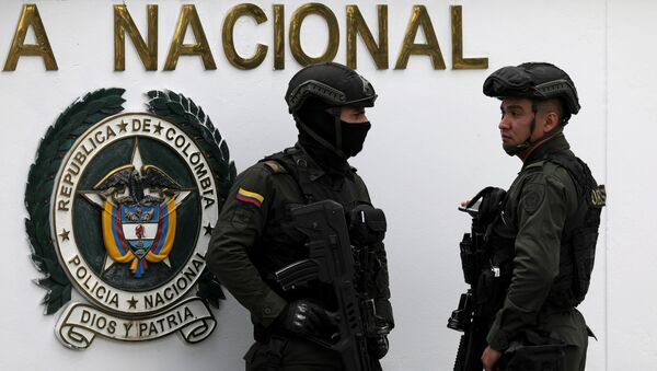 La Policía de Bogotá en el lugar del atentado - Sputnik Mundo