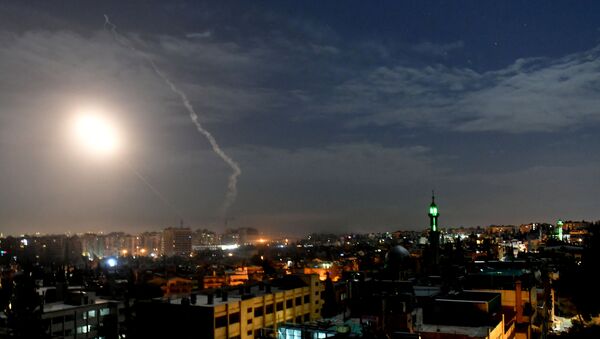 Un ataque israelí contra Damasco, Siria (archivo) - Sputnik Mundo