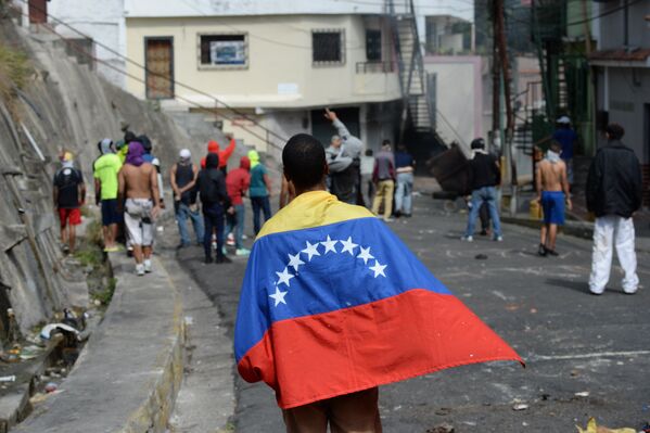 La tensa situación en Caracas - Sputnik Mundo
