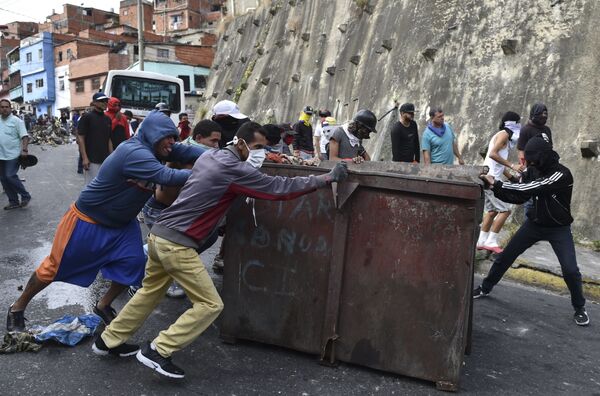 La tensa situación en Caracas - Sputnik Mundo