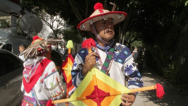 Representantes de comunidades indígenas en Ciudad de México - Sputnik Mundo