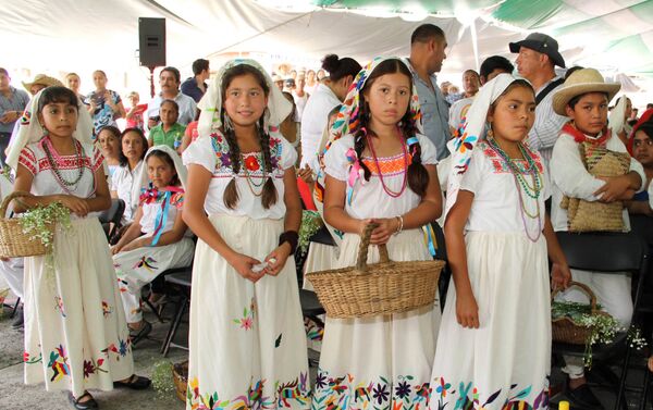 Representantes de comunidades indígenas en Ciudad de México - Sputnik Mundo