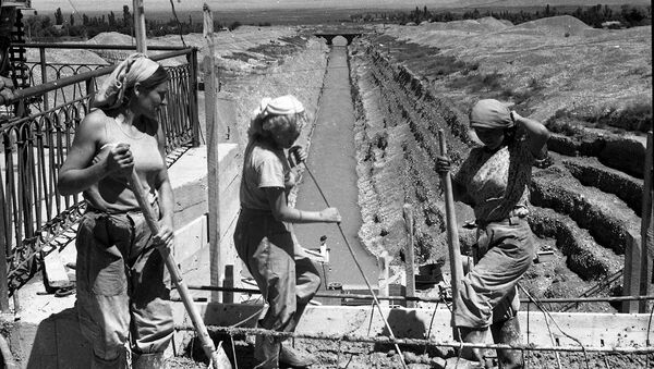 Construcción del Gran Canál de Chuy, foto archivo - Sputnik Mundo
