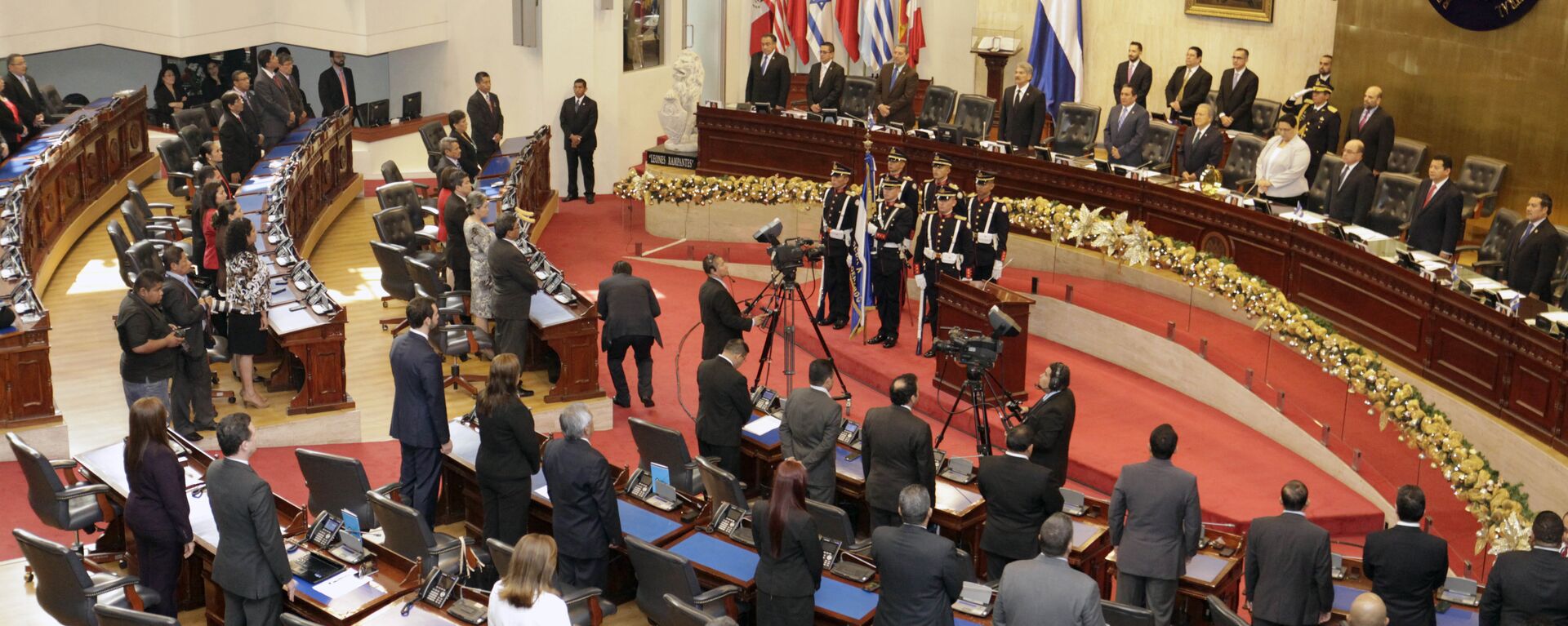 Salón de sesiones de la Asamblea Legislativa (parlamento) de El Salvador (Archivo) - Sputnik Mundo, 1920, 15.02.2023