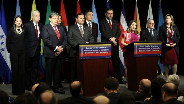 Ceremonia de clausura de la cumbre del Grupo de Lima en Canadá - Sputnik Mundo