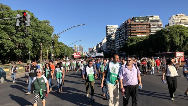 Marcha en Argentina contra la intervención de EEUU - Sputnik Mundo