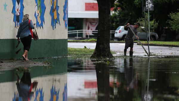 Consecuencias del temporal en Río de Janeiro, Brasil - Sputnik Mundo