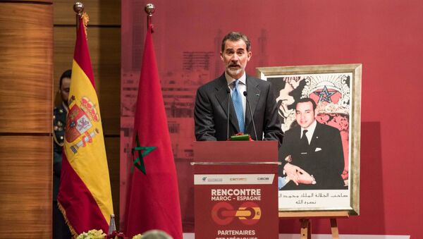 El rey de España, Felipe VI, en Marruecos - Sputnik Mundo