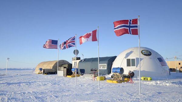 Campamento militar de EEUU, Reino Unido, Canadá y Noruega en el Ártico (archivo) - Sputnik Mundo