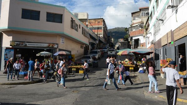 Una calle de un barrio popular de Caracas - Sputnik Mundo