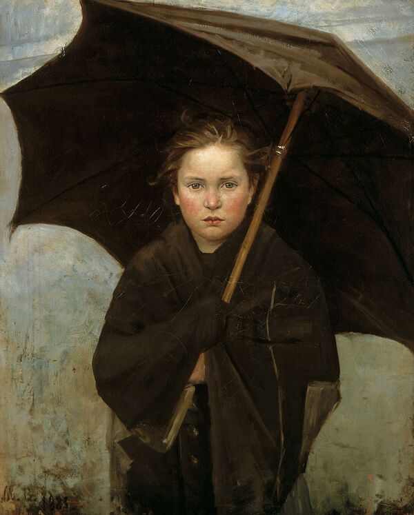 María Bashkirtseva 'El paraguas' 1883 - Sputnik Mundo
