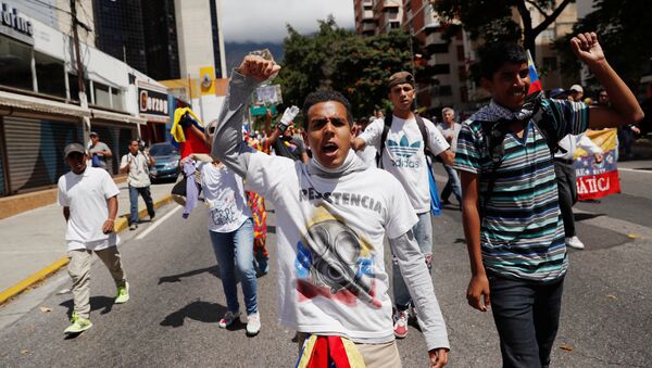 La marcha de los opositores en Caracas, Venezuela - Sputnik Mundo