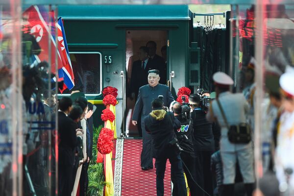 Así llegó Kim Jong-un a Vietnam para encontrarse con Trump - Sputnik Mundo