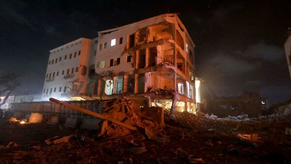 El lugar del atentado en la capital de Somalia, Mogadiscio - Sputnik Mundo