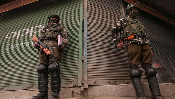 Fuerzas de seguridad en Cachemira india - Sputnik Mundo