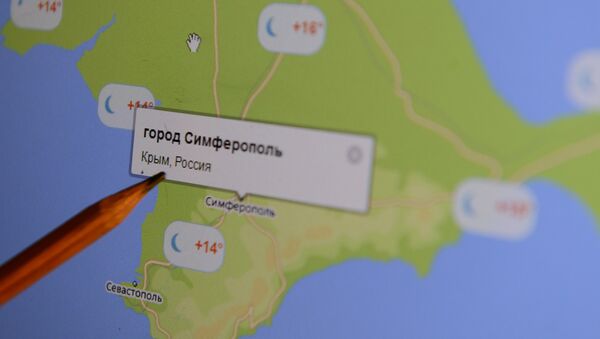 El mapa electrónico de Crimea - Sputnik Mundo