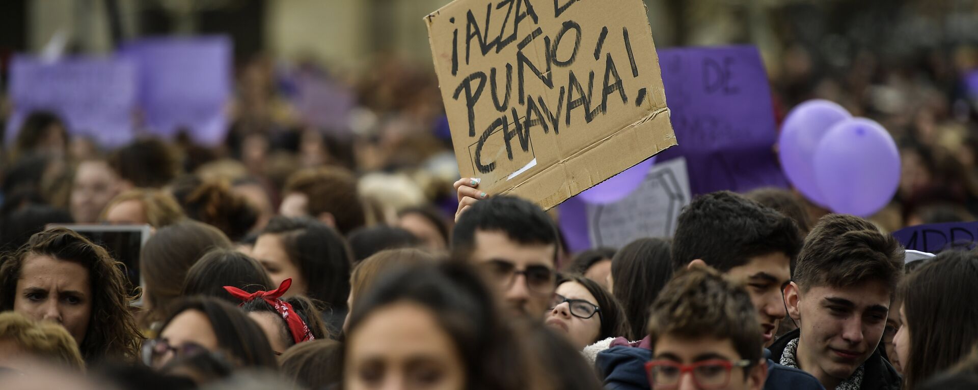 Marcha feminista del Día Internacional de la Mujer en España (archivo) - Sputnik Mundo, 1920, 04.03.2021