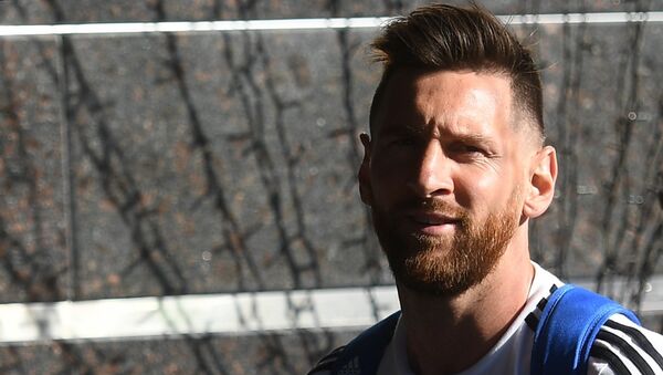 Lionel Messi, jugador argentino - Sputnik Mundo