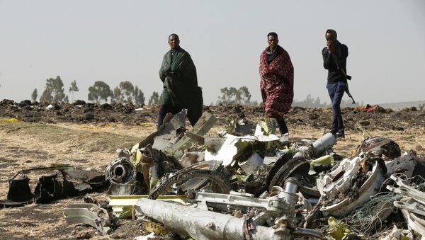El lugar del siniestro del Boeing 737 en Etiopía - Sputnik Mundo