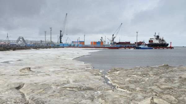 El puerto de Sabetta, en el Ártico, Rusia - Sputnik Mundo