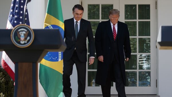 Presidente de Brasil, Jair Bolsonaro, y presidente de EEUU, Donald Trump (archivo) - Sputnik Mundo