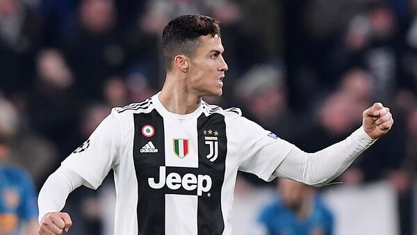 Cristiano Ronaldo, delantero del Juventus de Turín, durante el partido con Atlético de Madrid - Sputnik Mundo