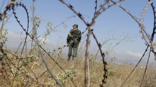 Un militar sirio en los Altos del Golán - Sputnik Mundo