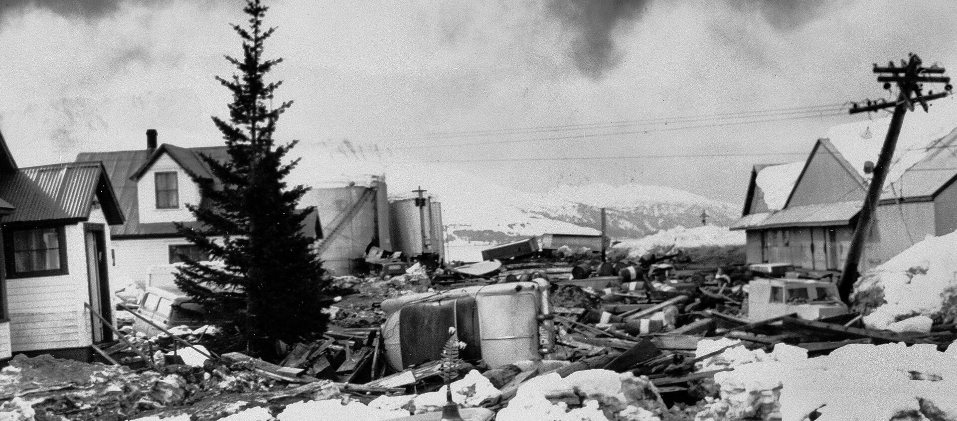 Gran terremoto de Alaska, EEUU, 1964 - Sputnik Mundo, 1920, 28.03.2019