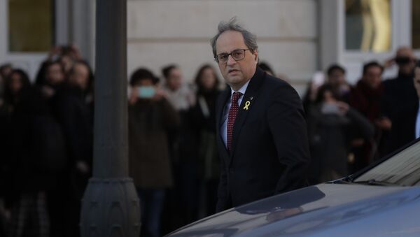 Quim Torra, presidente de la Generalitat de Cataluña (archivo) - Sputnik Mundo