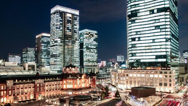 Luces de edificios en Tokio - Sputnik Mundo