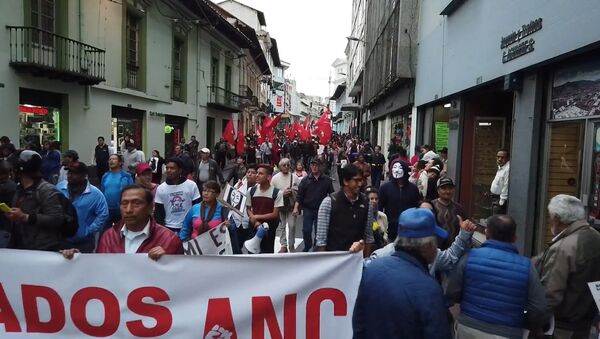 Disturbios y represión: el saldo de la protesta a favor de Julian Assange en Quito - Sputnik Mundo