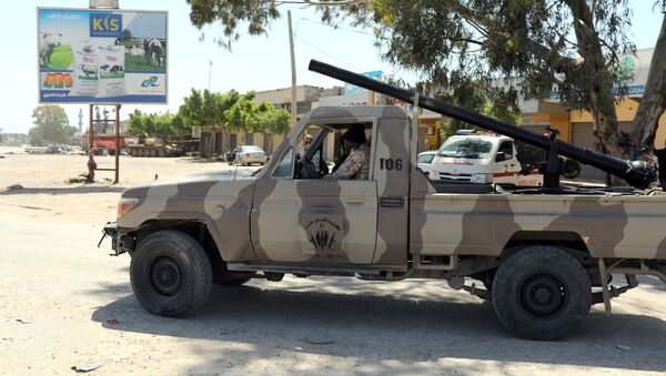 Militares en las afueras de Trípoli, Libia - Sputnik Mundo